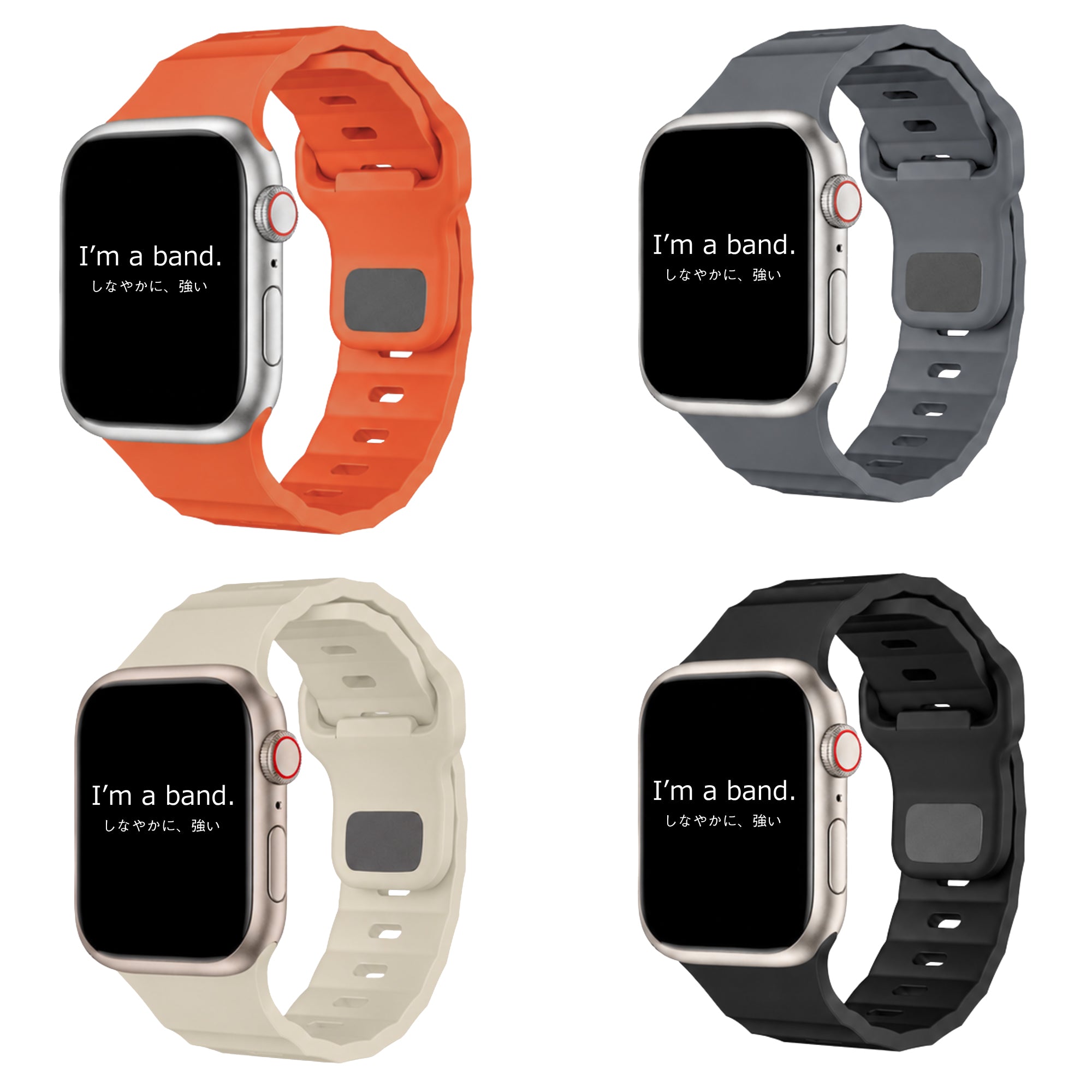 FKM バンド for Apple Watch(42mm-49mm)【予約販売商品7月上旬発送予定】