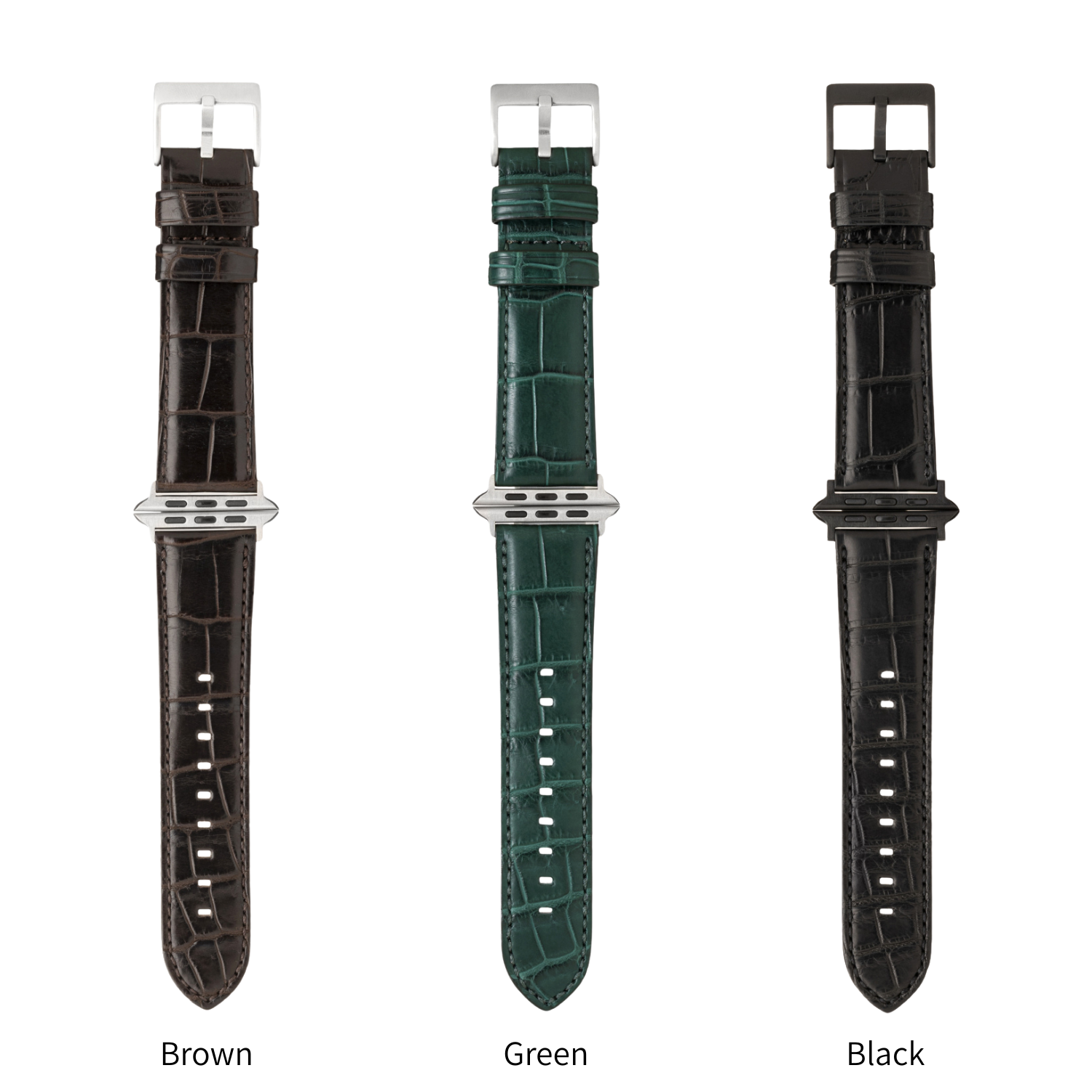 [HAGAN]Crocodile Leather Watchband