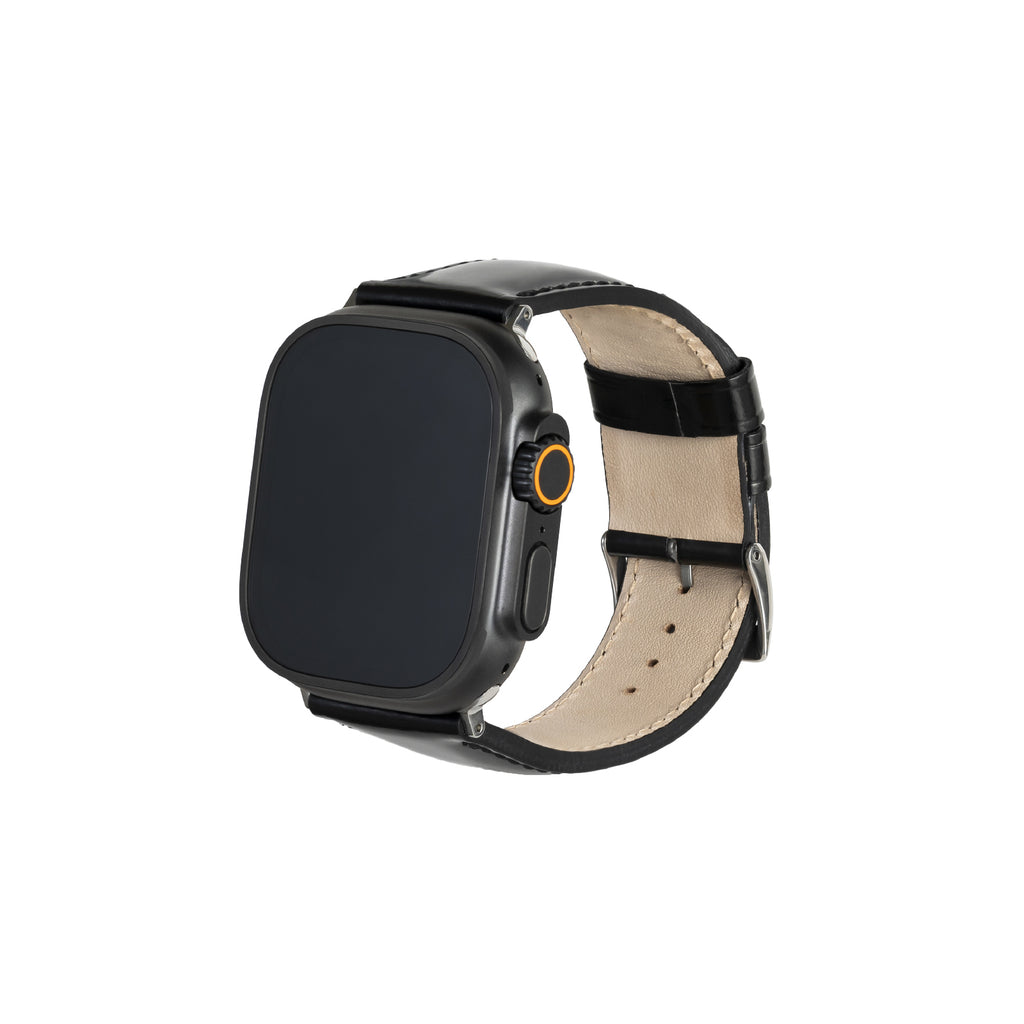 [HAGAN]Antique Glass Leather Watchband