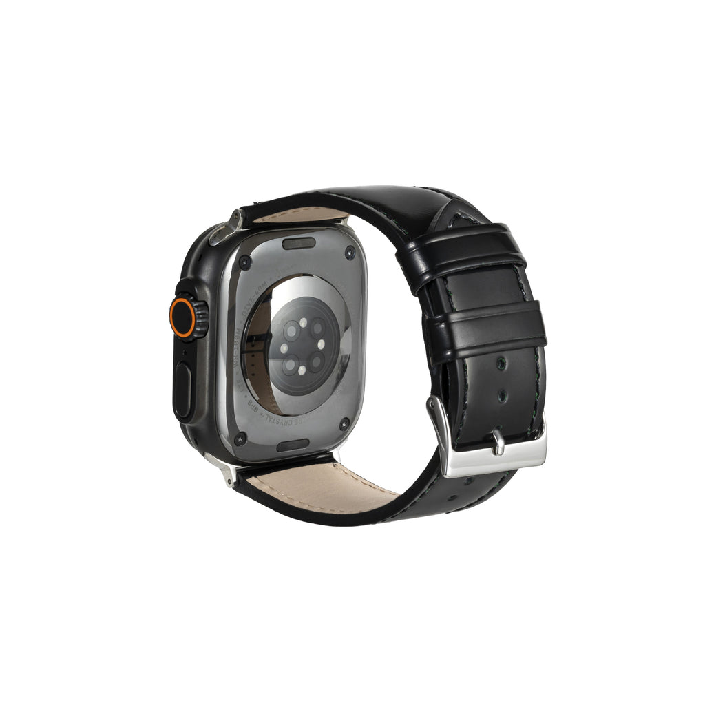 [HAGAN]Antique Glass Leather Watchband