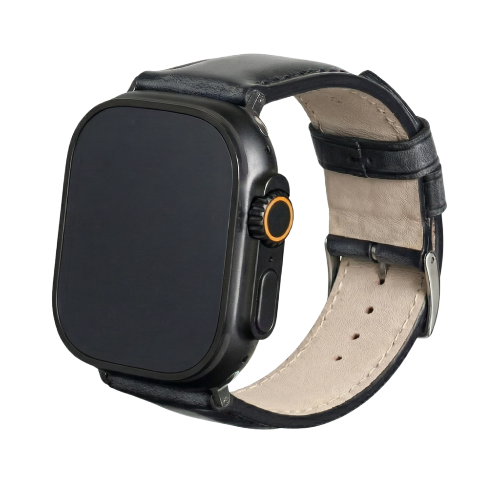 [HAGAN]Antique Glass Leather Watchband