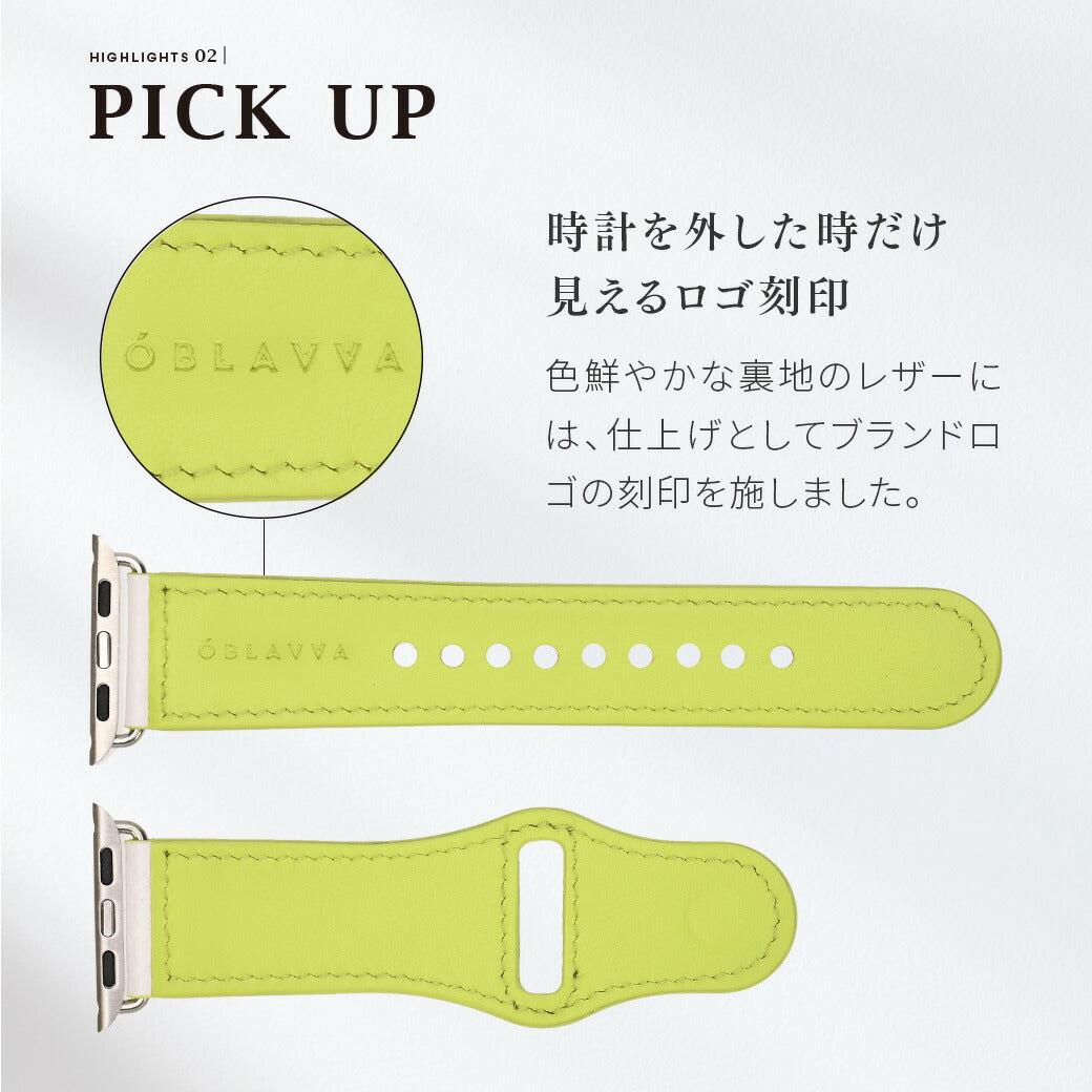 [OBLAVVA]Bright LEATHER BAND
