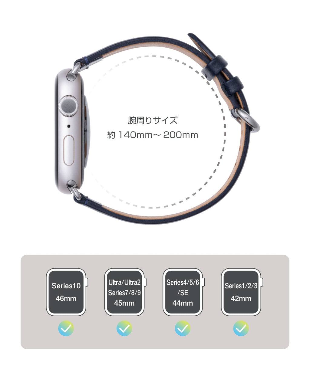 [n max n]Genuine Leather Watch band for Apple Watch